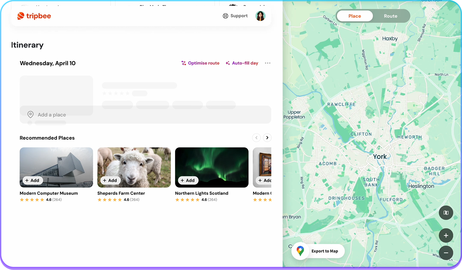 Demo poster for the planner app