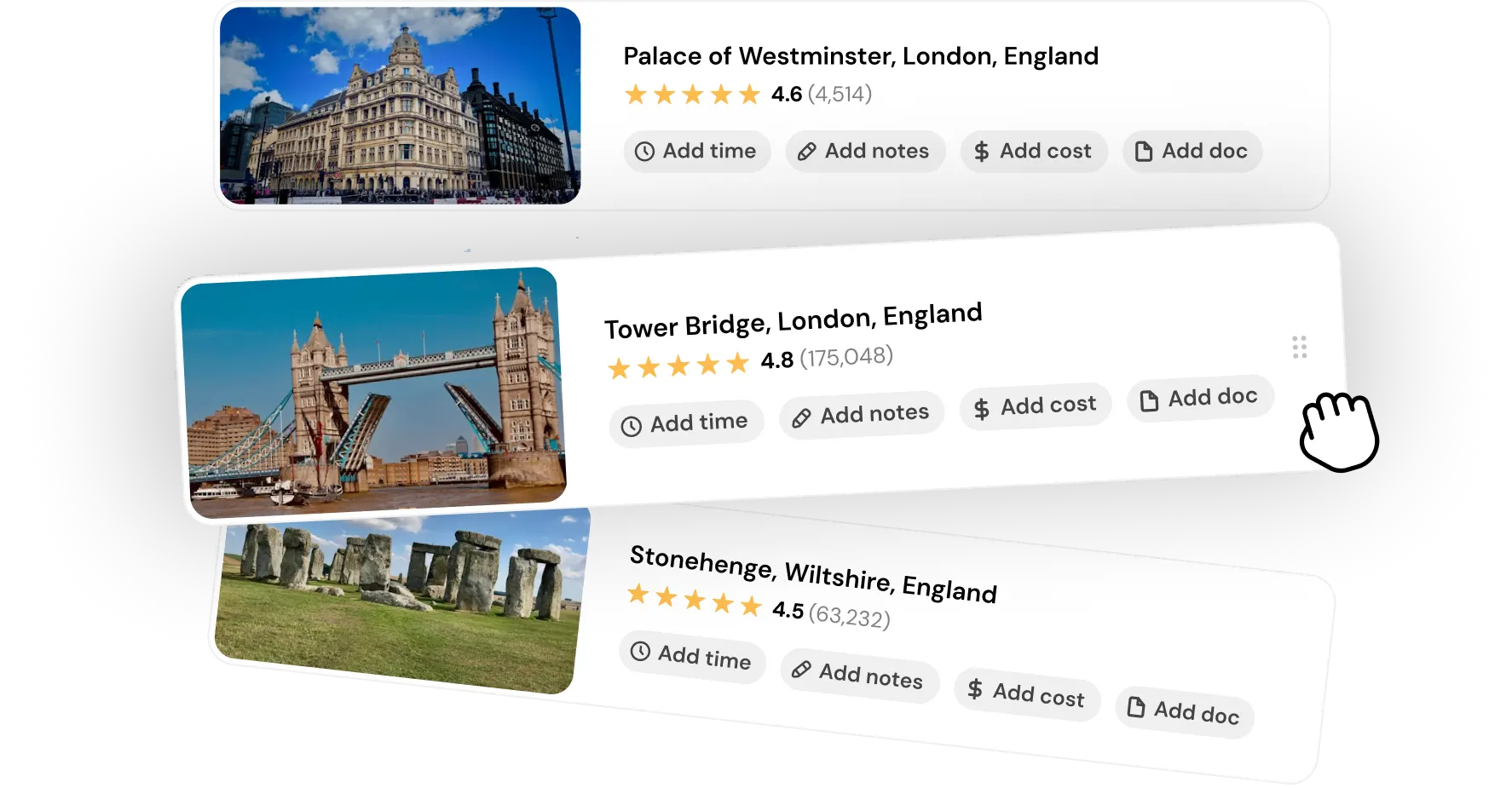 Image showing a demo of Personalized Trip Generator