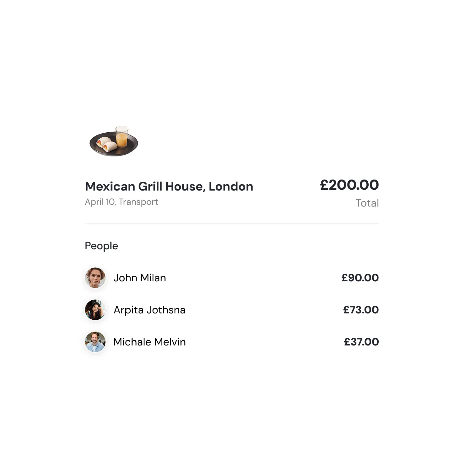 Image showing a demo of Easy Budget Tracker